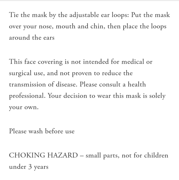 💥Last One Rexy Face Mask w/ Floral Print in Blue - Picture 3 of 5